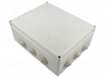 Enclosure: junction box | X: 240mm | Y: 90mm | Z: 190mm | wall mount | ABS