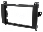 Radio mounting frame | Mercedes | 2 DIN | black