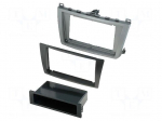 Radio mounting frame | Mazda | 2 DIN | black and silver