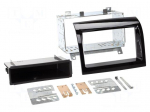 Radio frame | Citro&euml;n,Fiat,Peugeot | 2 DIN | black gloss
