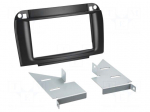 Radio frame | Mercedes | 2 DIN | black