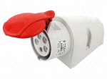 Connector: AC supply 3-phase | socket | female | 16A | 400VAC | IP44