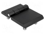 Hinge | Width: 90mm | zinc and aluminium alloy | black | H: 60mm