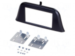 Radio frame | Iveco | 2 DIN | black