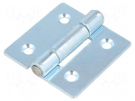 Hinge | Width: 50mm | zinc-plated steel | H: 50mm