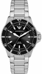 Emporio Armani Solar Diver Style Watch AR11787 Silver Black 42mm