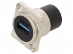 Connector: USB A | AC | straight | 3 | IP40