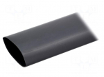 Heat shrink sleeve | 3.5: 1 | 75mm | L: 1m | black | Wall thick: 3mm