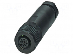 Connector: M12 | plug | PIN: 5 | 48V | straight | IP67 | screw terminal