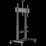 ONKRON Motorized mobile stand for TV or interactive panels 50"-100", up to 130kg, black