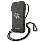 Guess GUHCP12L4GPSGR 4G Metal Logo Phone Bag 6,7" / grey