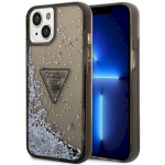 Guess GUHCP14SLFCTPK Liquid Glitter Palm Collection hardcase for iPhone 14 / 15 / 13 6.1" / black