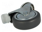Transport wheel | &Oslash;: 75mm | W: 25mm | H: 100mm | torsional with lock