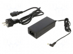 Power supply: switched-mode | 24VDC | 2.7A | Out: 5,5/2,1 | 65W | 0&divide;40&deg;C