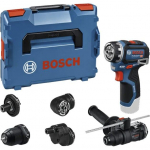 Bosch Powertools GSR 12V-32 FC Professional cordless drill/driver, 12 volts (blue/black, without battery and charger, incl. 5 attachments, L-BOXXX)