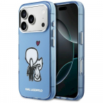 Karl Lagerfeld Karl & Choupette Back MagSafe for iPhone 17 Pro / blue