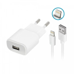 Forever TC-01 tīkla lādētājs | 5W | USB-A | Lightning vads komplektā | balts