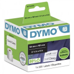 Dymo 99014 (S0722430) Label Roll Black on White, 54mm x 101mm, 220 Labels