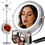 Isikliku hoolduse tooted // Personal hygiene products // Lusterko kosmetyczne do makijażu podświetlane led lustro dwustronne stojące -u056