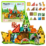 M&auml;nguala | PC | Konsoolid | Tarvikud // Harivad m&auml;nguasjad | Interaktiivsed | Loomingulised | Kunstilised // Klocki Magnetyczne Konstrukcyjne Dzikie Zwierzęta Dżungla ZOO 27 el.