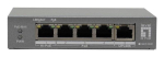 LevelOne 5-Port Gigabit PoE Switch, 802.3af/at/bt PoE, 4 PoE Outputs, 60W Power Budget, Long-Range PoE with Watchdog