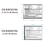 700mAh Replacement Battery for Emporia Active Glam, Active Glam 4G, V221-4G, AK-V221-4G(V1.0)