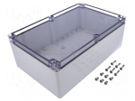 Enclosure: multipurpose | X: 160mm | Y: 250mm | Z: 90mm | EURONORD | grey