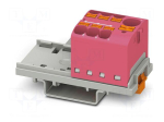 Splice terminal: rail | 32A | 800V | push-in | PA | 0.2&divide;6mm2 | W: 28.6mm