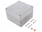 Enclosure: multipurpose | X: 140mm | Y: 140mm | Z: 91mm | 68 | aluminium