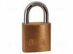 Padlock | brass | single bolted | Kind: shackle | A: 20mm | C: 3mm | B: 13mm