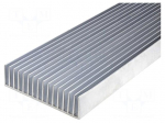 Heatsink: extruded | grilled | L: 1000mm | W: 190.5mm | H: 50mm | plain