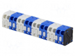 PCB terminal block | angled 45&deg; | 3.5mm | ways: 16 | on PCBs | 0.75mm2