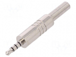 Plug | Jack 3,5mm | male | stereo | with strain relief | ways: 4