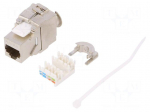 Socket | RJ45 | Cat: 6a | shielded,Keystone | Layout: 8p8c | 22AWG&divide;26AWG