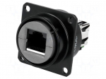 Coupler | RJ45 | RJF | PIN: 8 | Cat: 5e | unshielded | Layout: 8p8c | IP67