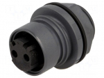Connector: circular | socket | female | PIN: 2 | Buccaneer 6000 | 16A