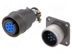 Socket,plug | Connector: circular | DS1110-06 | male,female | PIN: 7