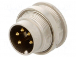 Connector: M16 | socket | male | soldering | PIN: 5 | 5A | 250V | IP40