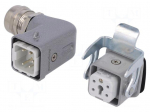 Connector: HDC | male + female | C146 | PIN: 5 | 4+PE | size A3 | M20 | 10A
