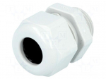 Gland | M20 | IP68 | 10&divide;14mm | Mat: thermoplastic | grey