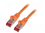 Patch cord | S/FTP | 6 | stranded | Cu | LSZH | orange | 5m | halogen free