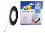 Tape: fixing | W: 9mm | L: 10m | Thk: 1.05mm | double-sided | acrylic