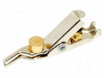 Crocodile clip | Grip capac: max.25.4mm | Overall len: 59.4mm