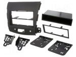 Radio mounting frame | Citro&euml;n,Mitsubishi,Peugeot | 2 DIN | black