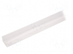 Cover for LED profiles | white | 2m | Kind of shutter: E9 | push-in