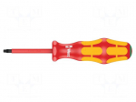 Screwdriver: insulated | Torx&reg; | TX20 | Blade length: 80mm | 1kVAC