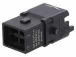 Connector: HDC | contact insert | male | Han&reg; 1A | PIN: 4 | 3P+PE | Han E&reg;