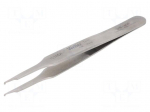Tweezers | 115mm | for precision works | Blades: curved