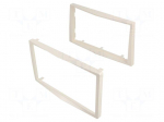 Radio frame | Opel | 2 DIN | white (pearl)