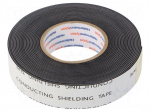 Tape: self-amalgamating | W: 19mm | L: 4.6m | Thk: 0.76mm | black | 500%